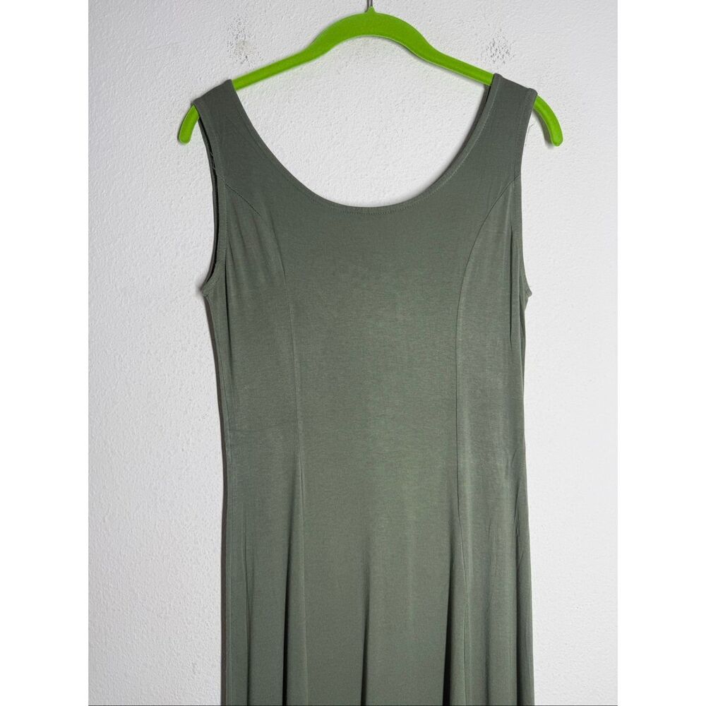 Carnaby Sage Green Maxi Dress Size S Minimalist Boho Flowy European Collection - Picture 3 of 16